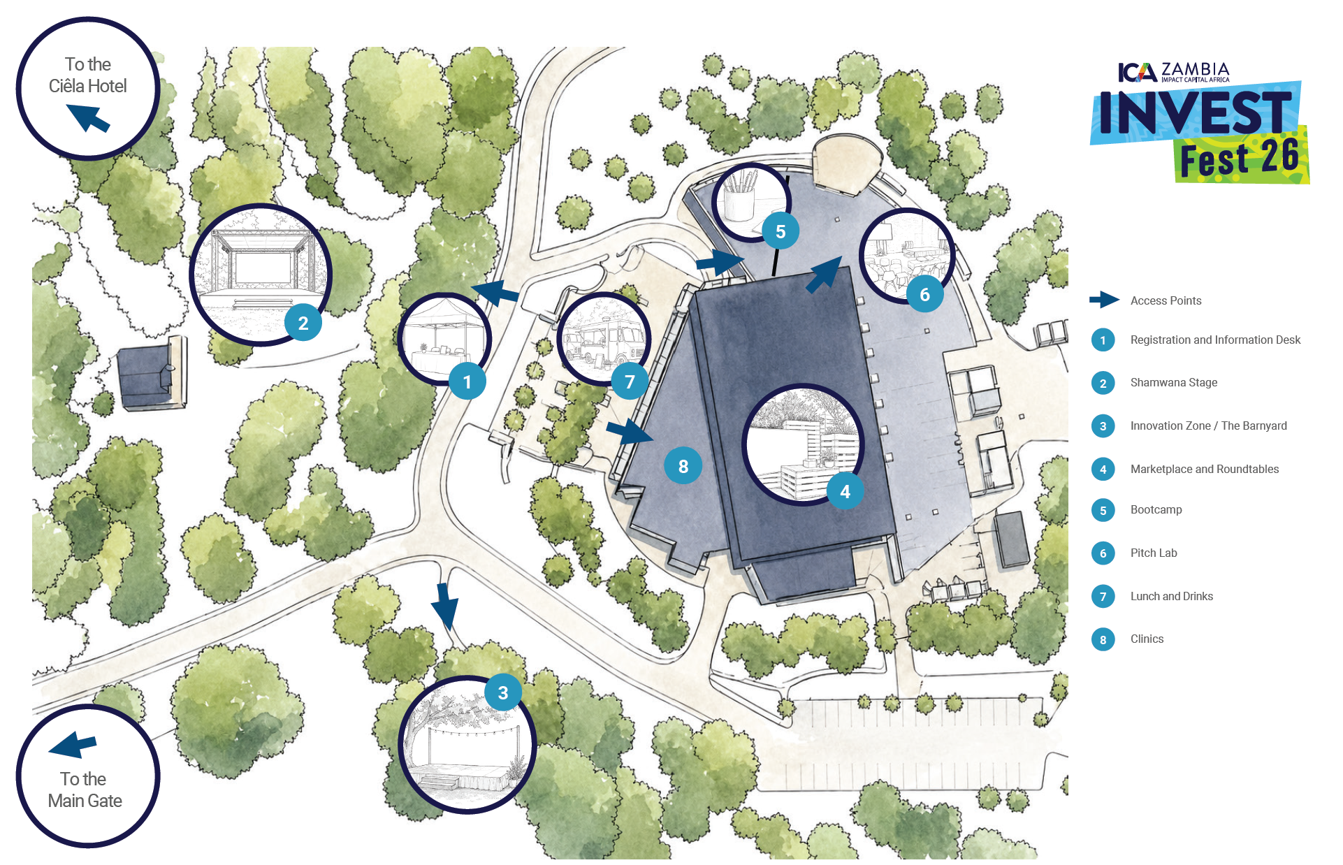 Ciêla Hotel Venue Map
